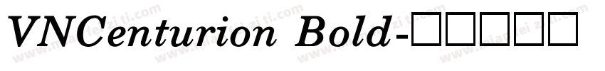 VNCenturion Bold字体转换